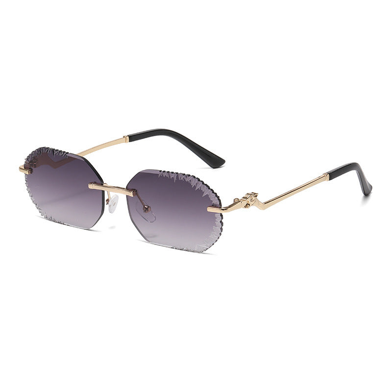 Damen extravagante Sonnenbrille mit blumenförmigem Design und hochwertigem UV-Schutz Brehn