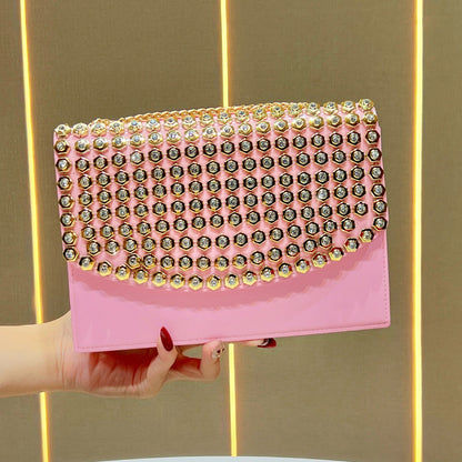 Luxuriöse Nieten Abendtasche
