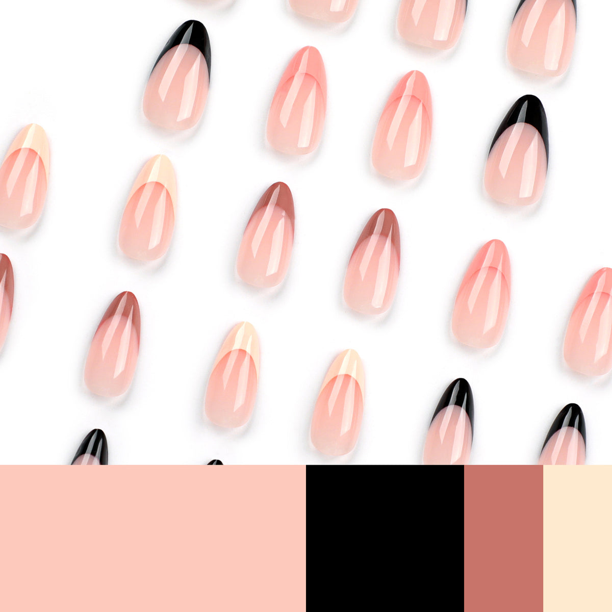 Trendige Nagelverlängerungen mit elegantem Farbverlauf Brehn