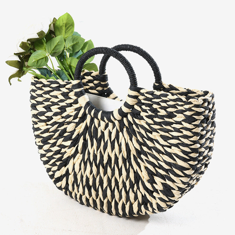 Damen Handtasche mit innovativem, geflochtenem Design Brehn