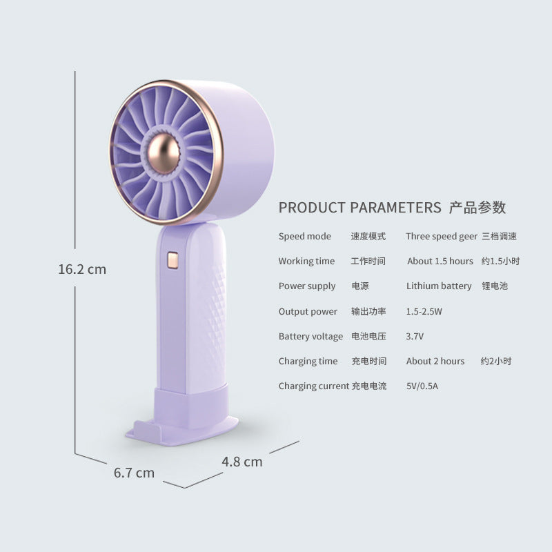Tragbarer wiederaufladbarer Mini-Ventilator Brehn