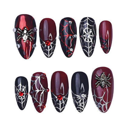 Kunstnagelset mit Halloween-Motiven Brehn