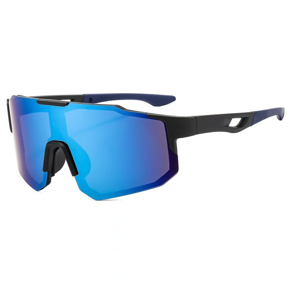 Unisex nan sportliche Fahrrad-Sonnenbrille mit einteiligem Visier, UV-Schutz und rutschfesten Nasenpads Brehn
