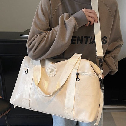 Premium Leder Sport Duffel Tasche