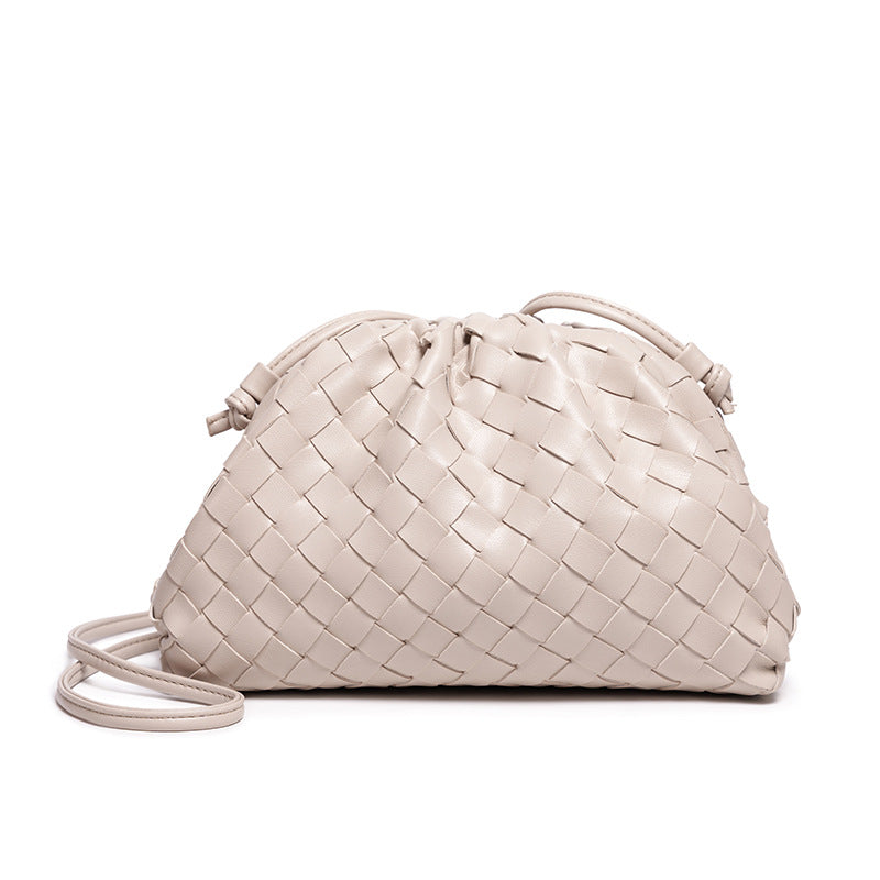 Elegante Gewebte Leder Eimer Tasche Brehn