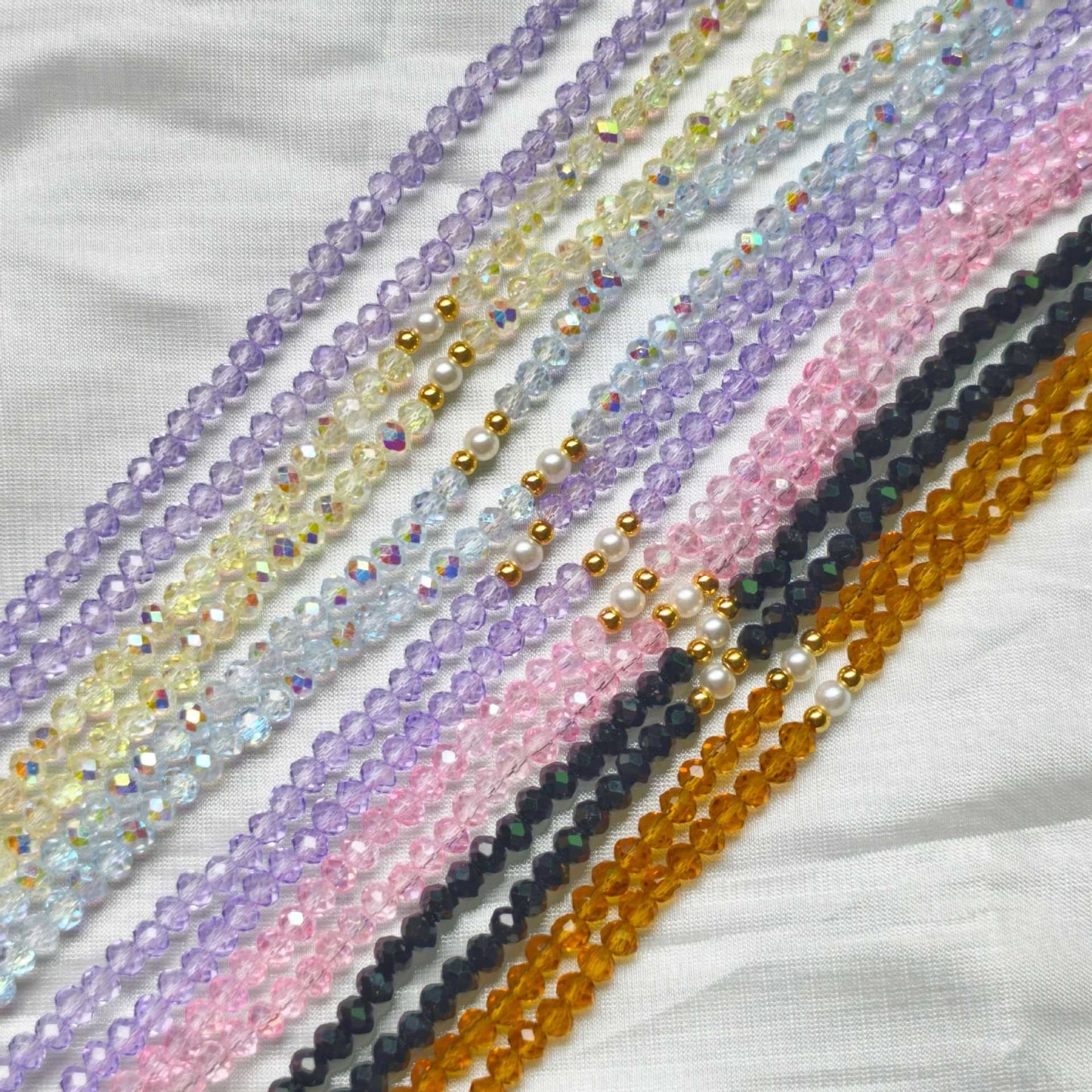 Elegante Brillenhalterkette mit Bunten Perlen Brehn