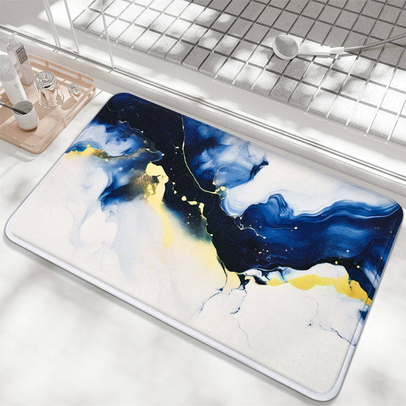 Abstraktes marmoriertes Design Bademat Brehn