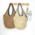 Handtasche Aus Geflochtenem Naturmaterial mit Minimalistischer Struktur Brehn