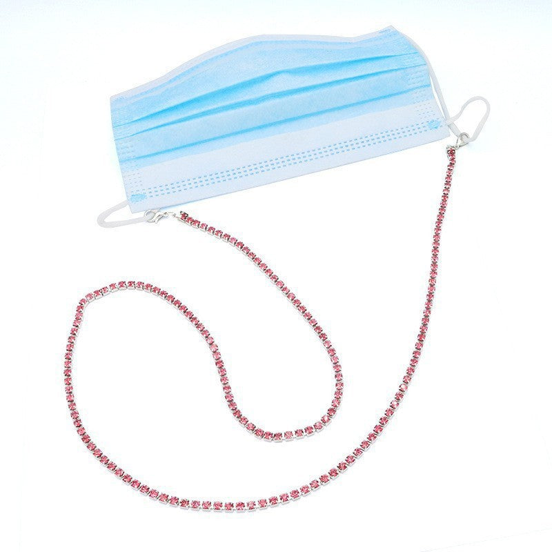 Glitzernde Strass Brillen Kette Brehn