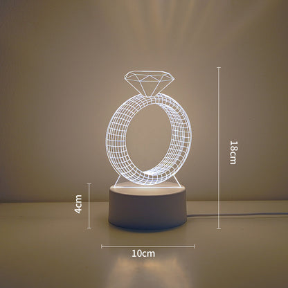 LED Tiger Figur Dekorative Lampe