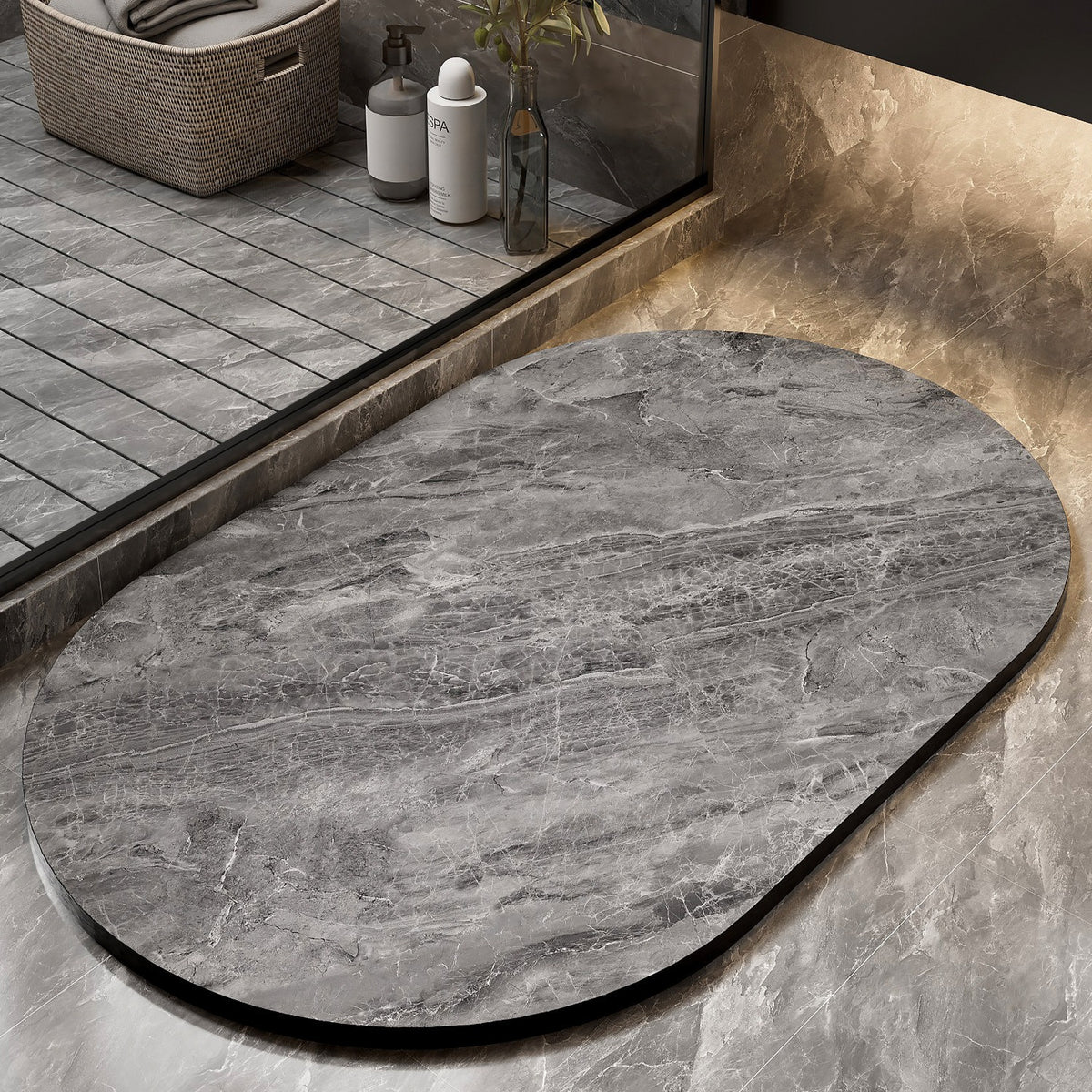 Florales Muster Badewanne Matte
