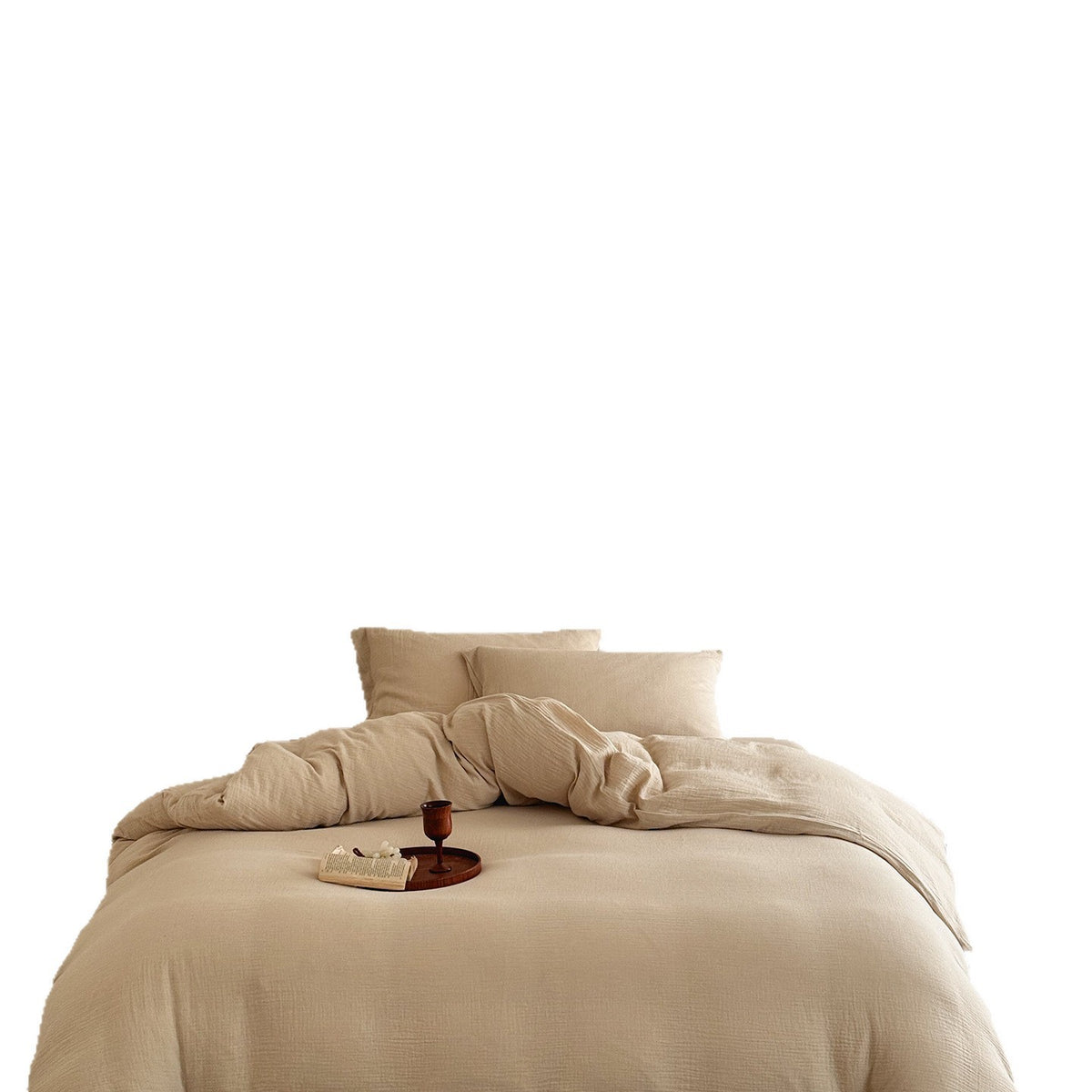 Bettwäsche-Set aus gewaschenem Leinen mit softer Textur und Hotelverschluss
