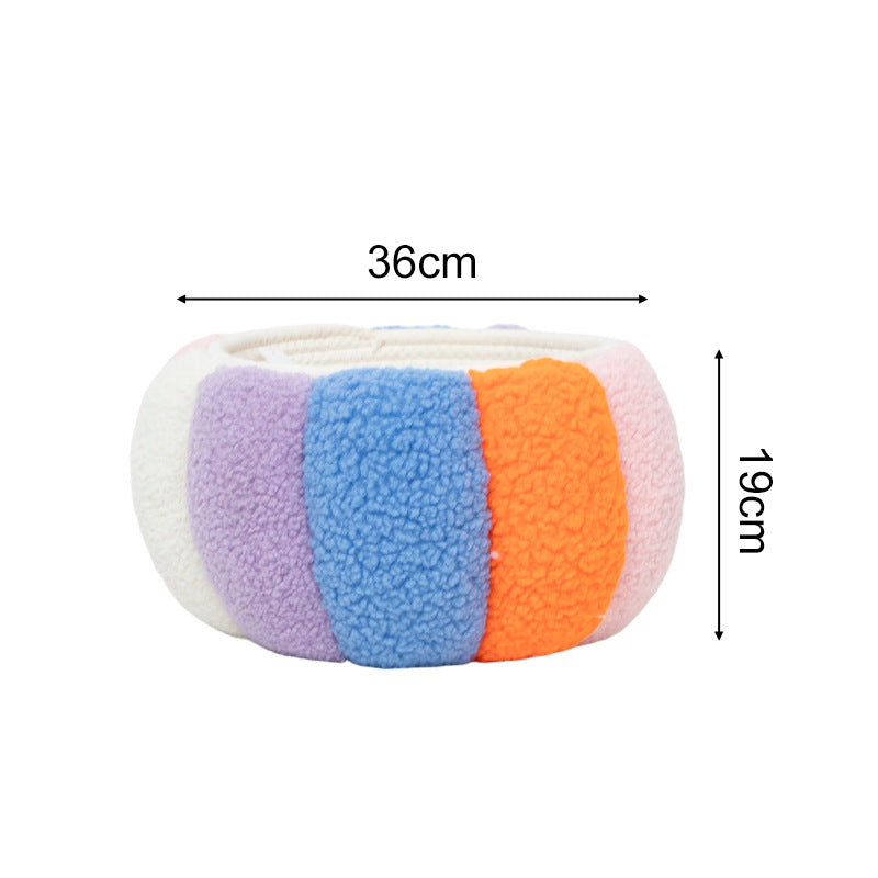 Gemütlicher Aufbewahrungskorb aus weichem Fleece