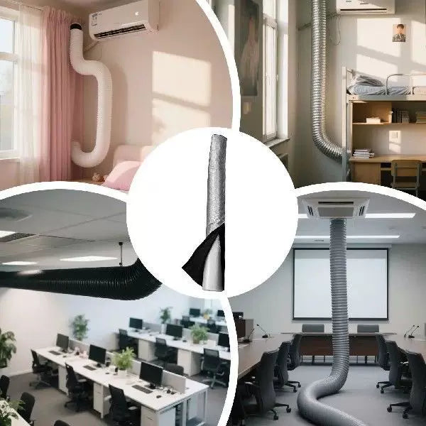Unisex Einheitsgröße flexible isolierte Kältemittelleitungshülle mit reflektierender Wärmeschutzschicht Brehn