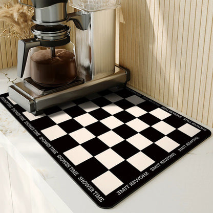 Schachbrett Design Küchenmatte Brehn