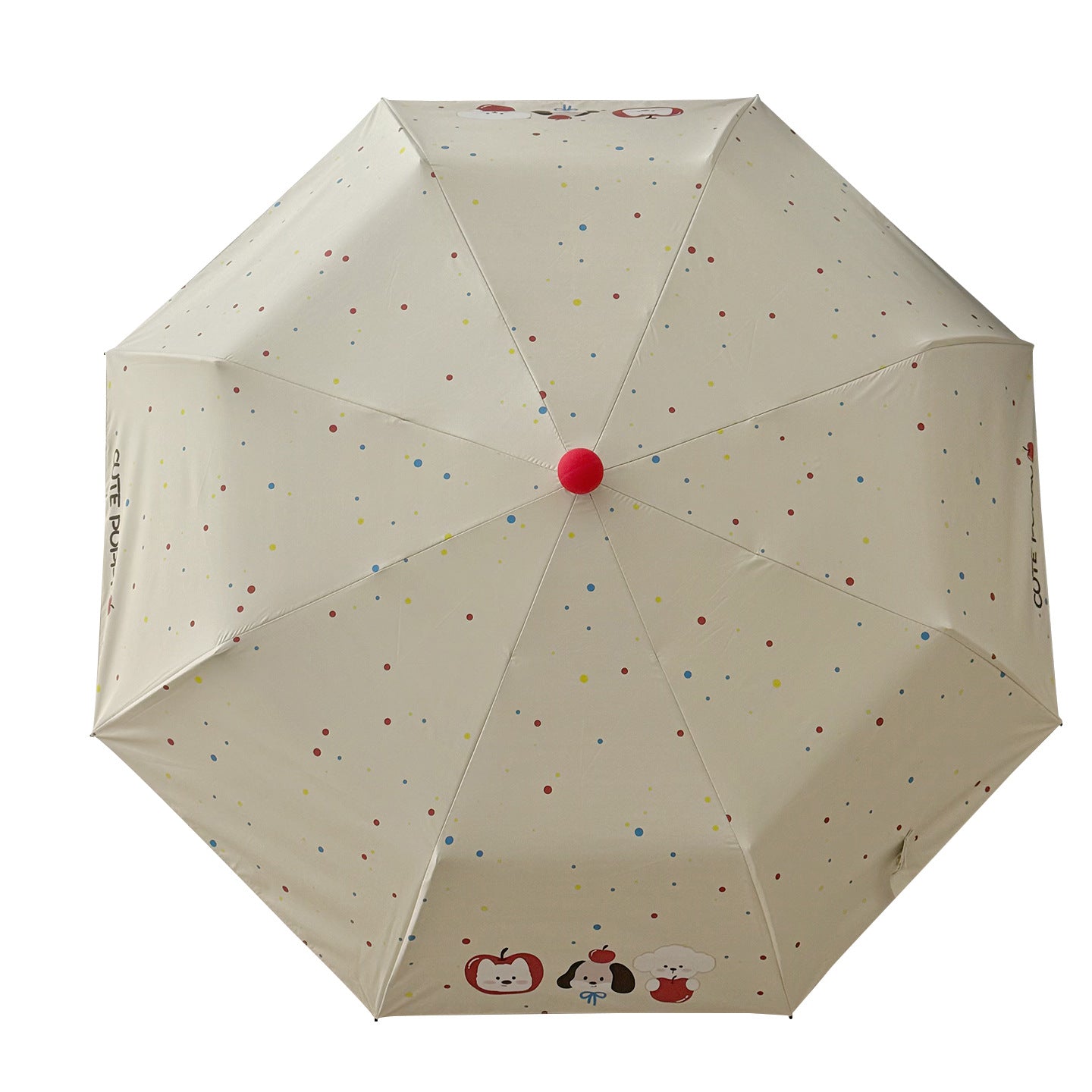 Damen Faltbarer Regenschirm mit verspieltem Motiv Brehn