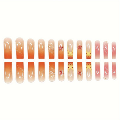 Dekorativer Press-On Nagelset Brehn