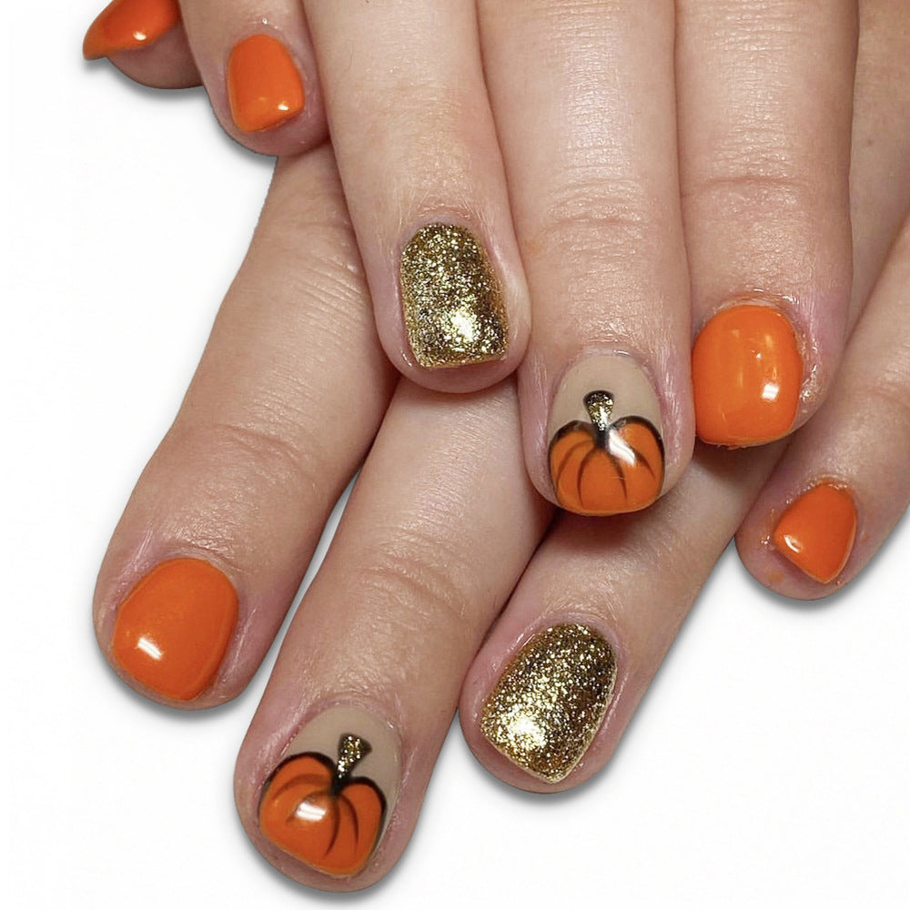 Festliches Kürbis-Themen-Nagelkunst-Set Brehn