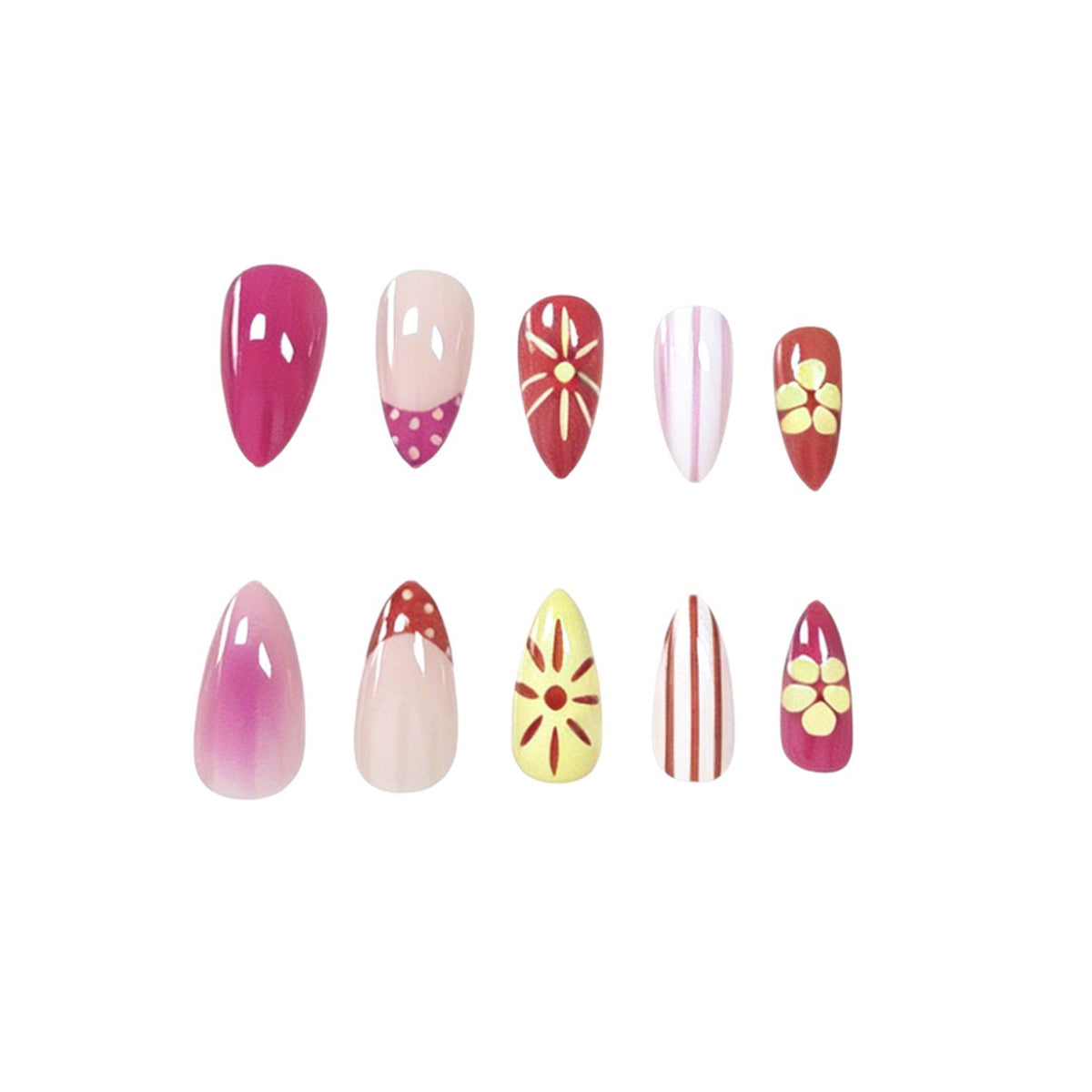 Thematisches Sommer-Nagelkunst-Set Brehn