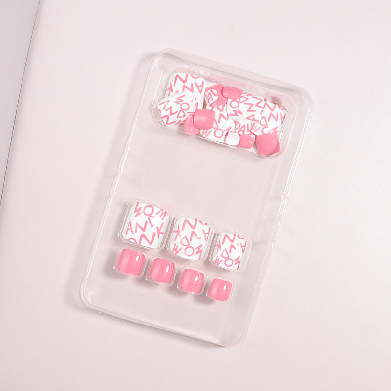 Künstlerisches Floral Press-On Nagelkunst Set Brehn