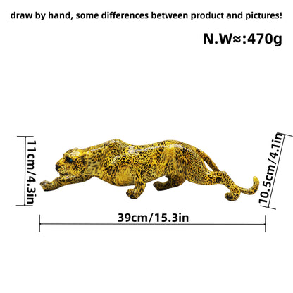 Kunstvolle Panther Skulptur aus Handarbeit Brehn
