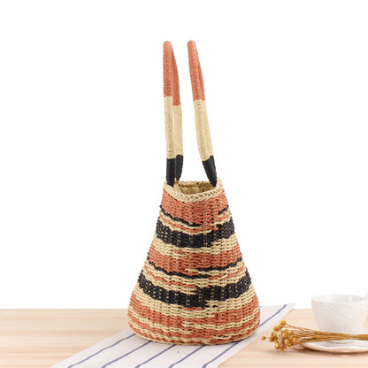 Geflochtene Strandtasche mit Breitem Tragegriff Brehn