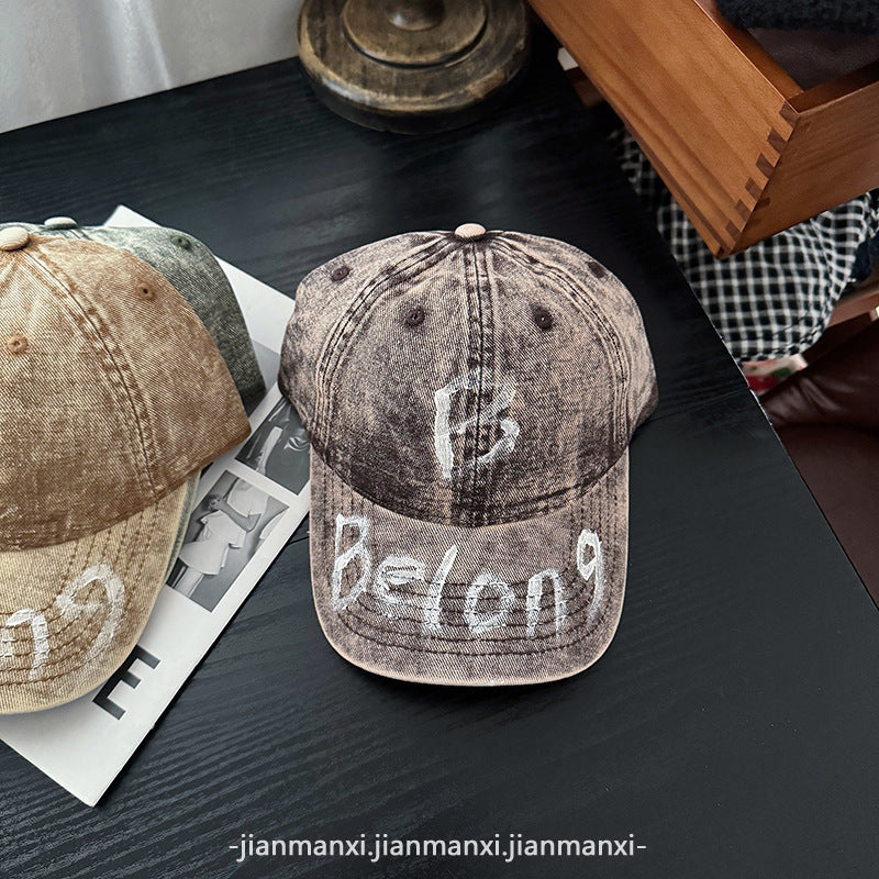 Damen Zerrissene Denim Verstellbare Baseballmütze Brehn