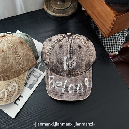 Damen Zerrissene Denim Verstellbare Baseballmütze Brehn