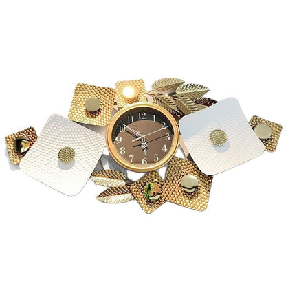 Zeitgenössische florale Wanduhr Skulptur Brehn
