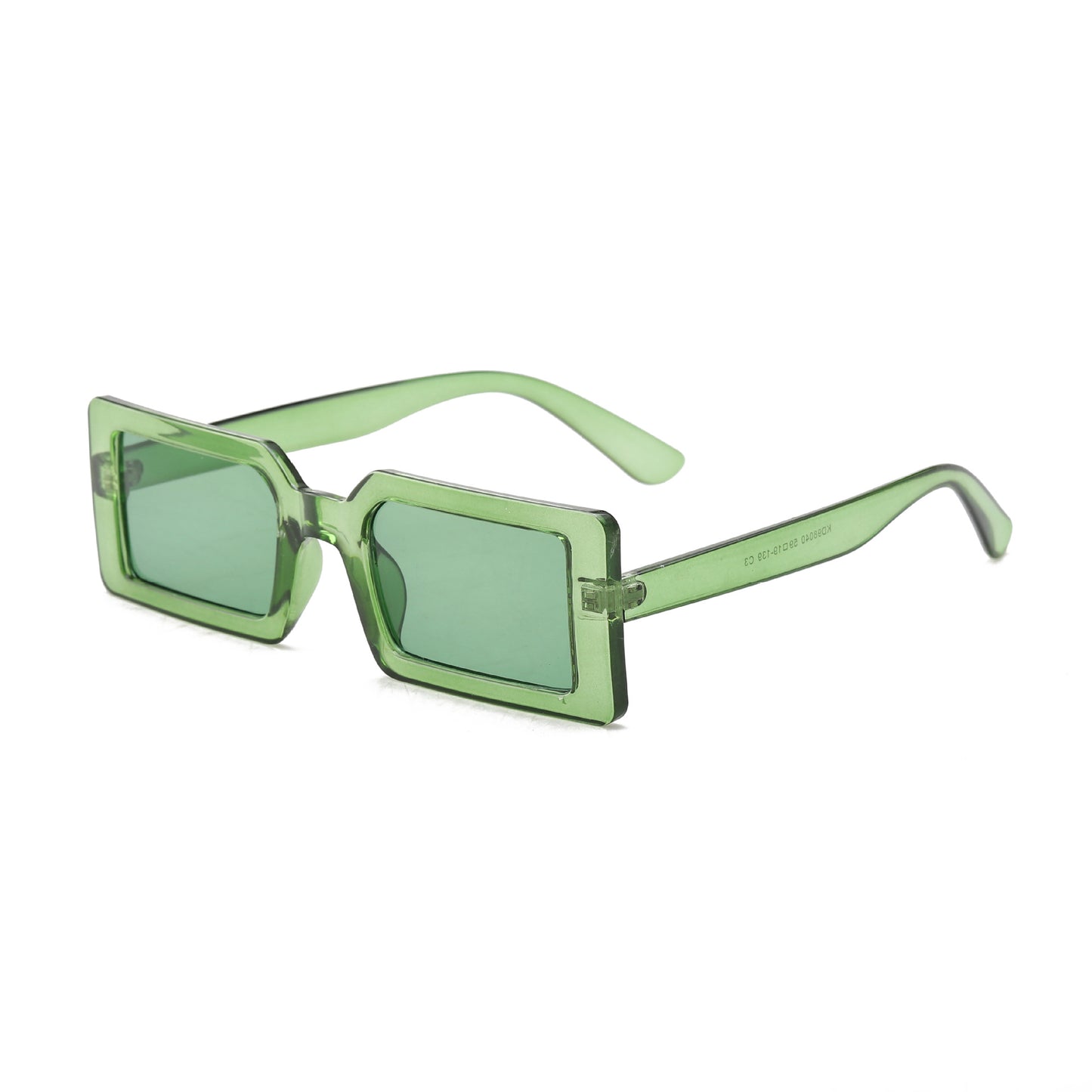 Damen quadratische Sonnenbrille mit modernem Transparentrahmen Brehn