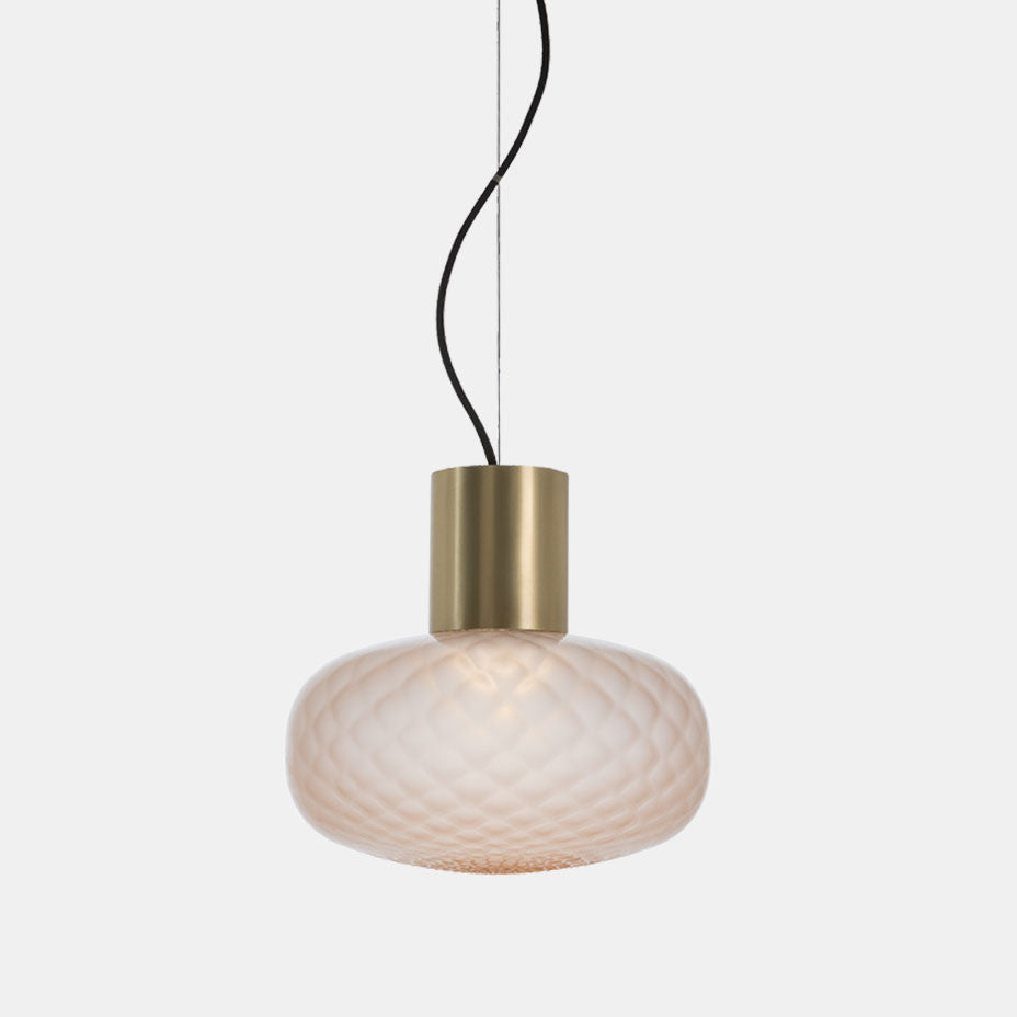 Glas Mushroom Tischlampe mit dekorativem Sockel