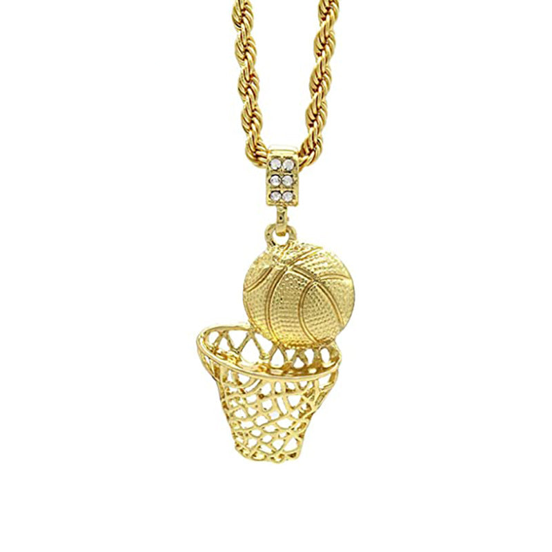 Basketball-Themen Anhänger Necklace Brehn