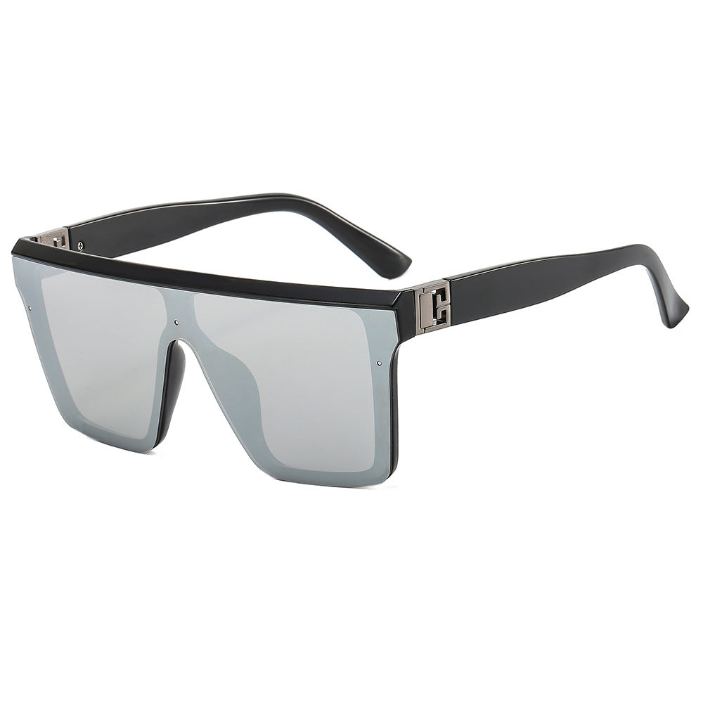 Damen oversized Sonnenbrille im trendigen Stil mit breiter Rahmenkonstruktion Brehn