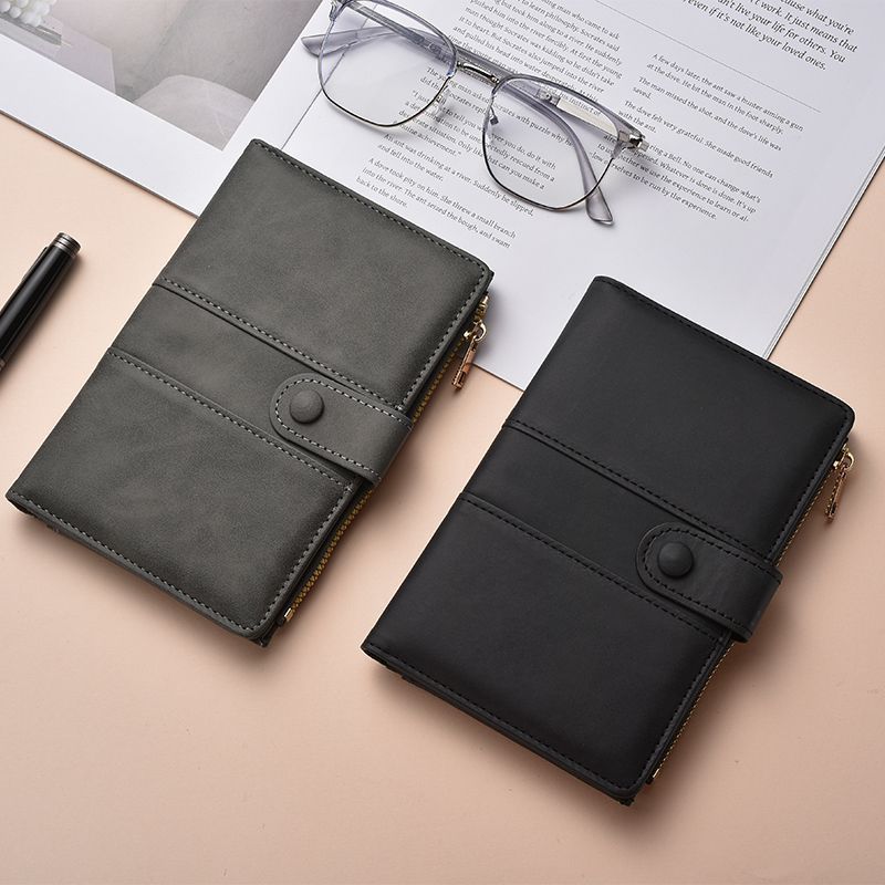 Premium Leder Reißverschluss Journal Organizer Brehn