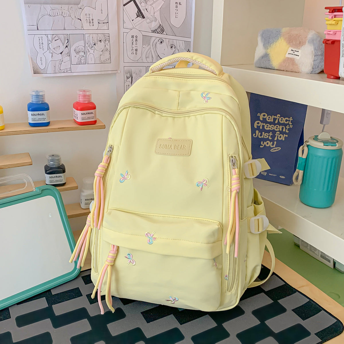 Stylische Bestickte Schulrucksack Brehn