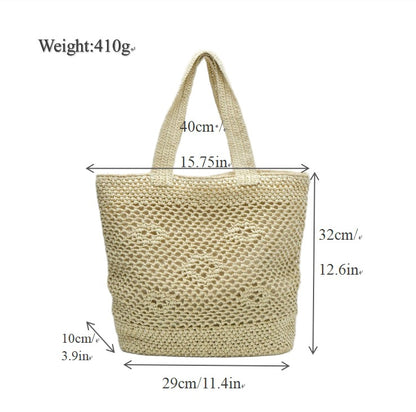 Eleganter Makramee Shopper Brehn