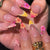 Dekorative Floral Nagelkunst Extensions Brehn