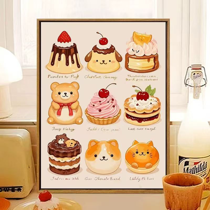 Süßes, dessertthemen Wandkunst Brehn