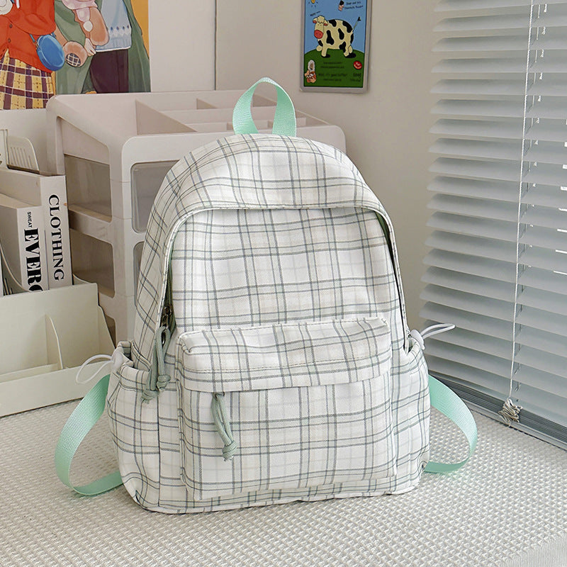 Stylische Karomuster-Rucksack Brehn