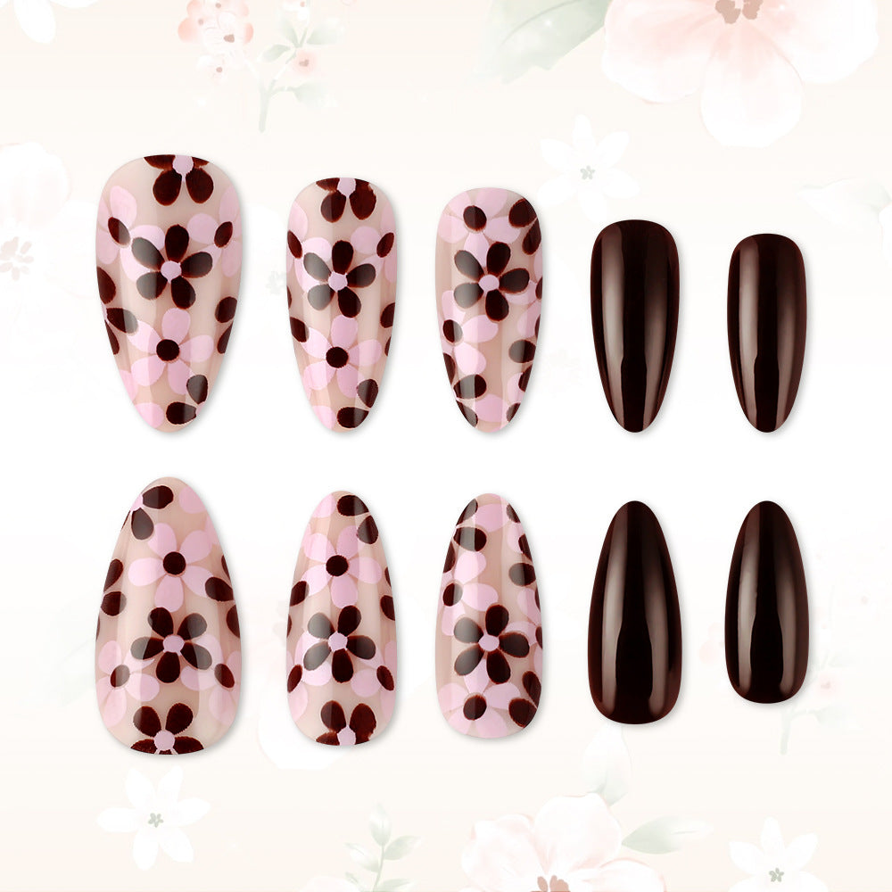 Floral Print Gel Nagelkunst Set Brehn