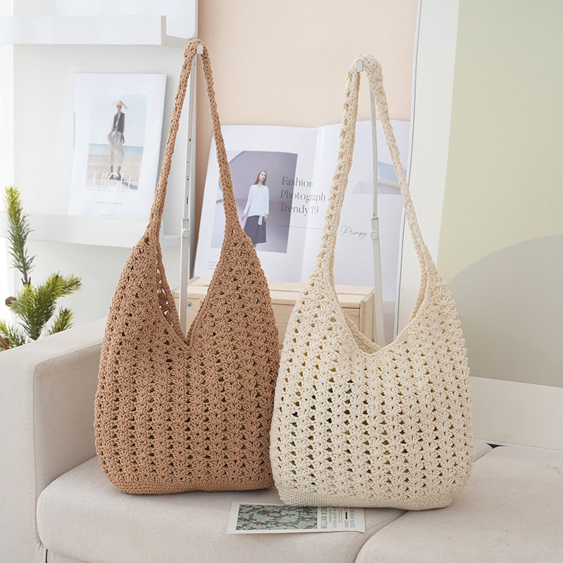 Handgefertigte Netz Schultertasche Brehn