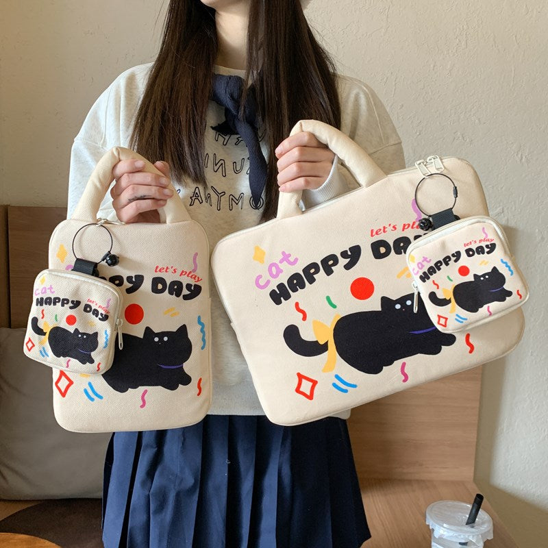 Laptoptasche mit Kreativem Katzenmuster Brehn