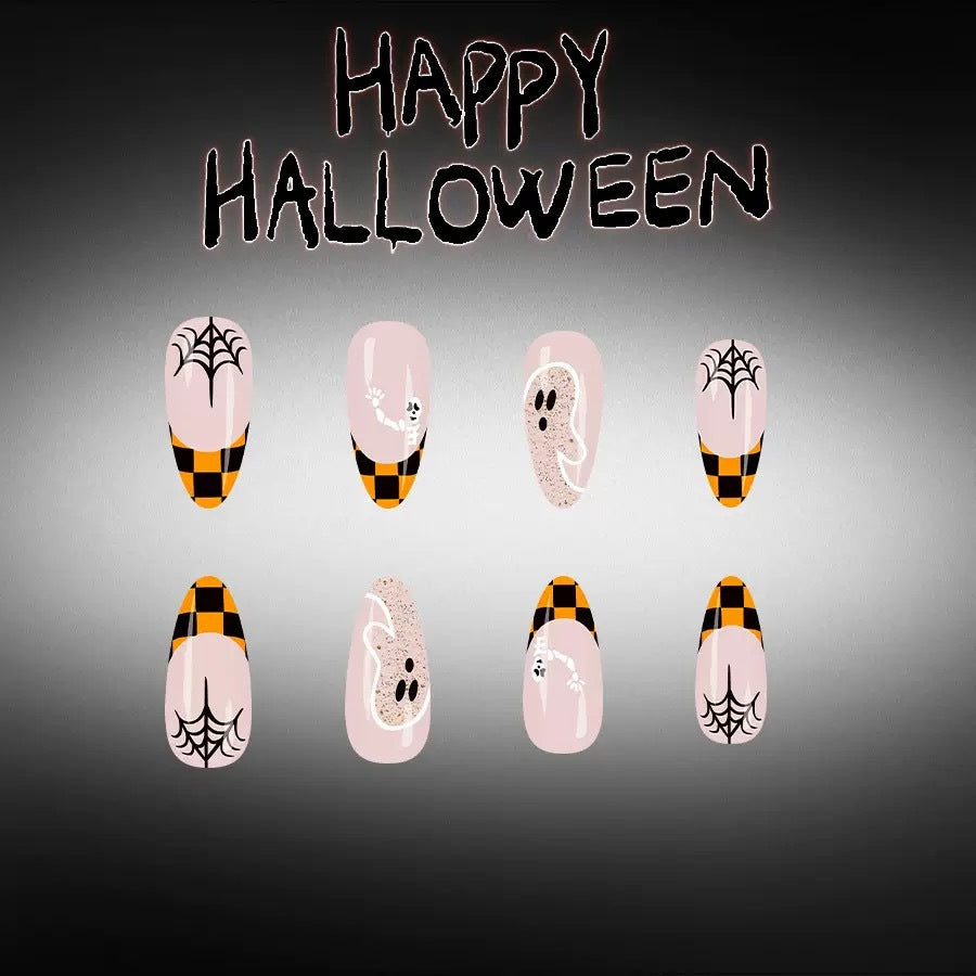 Halloween Kunstnagelset mit gruseligen 3D-Motiven und detailreichen Verzierungen Brehn