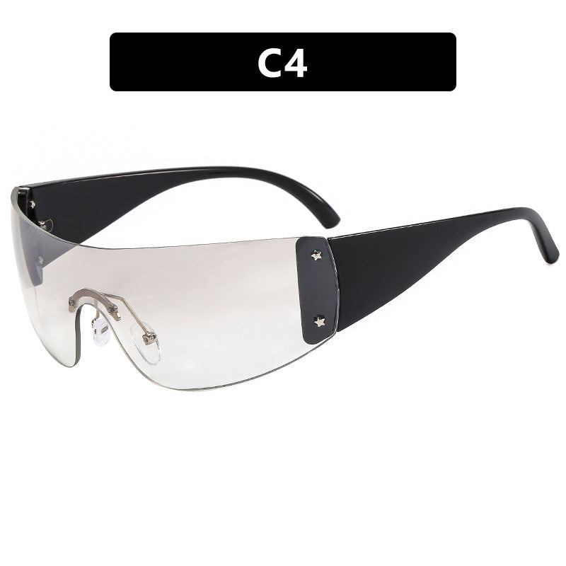 Damen futuristische Sport-Sonnenbrille Brehn