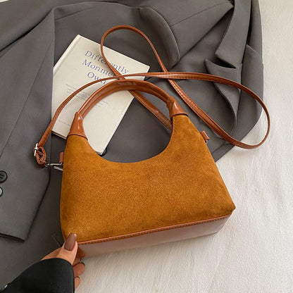 Elegante Plüsch-Handtasche