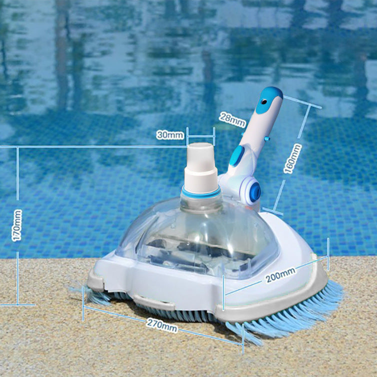 Automatischer Saug-Poolreiniger mit rotierenden Bürstenköpfen und klarem Schmutzbehälter Brehn