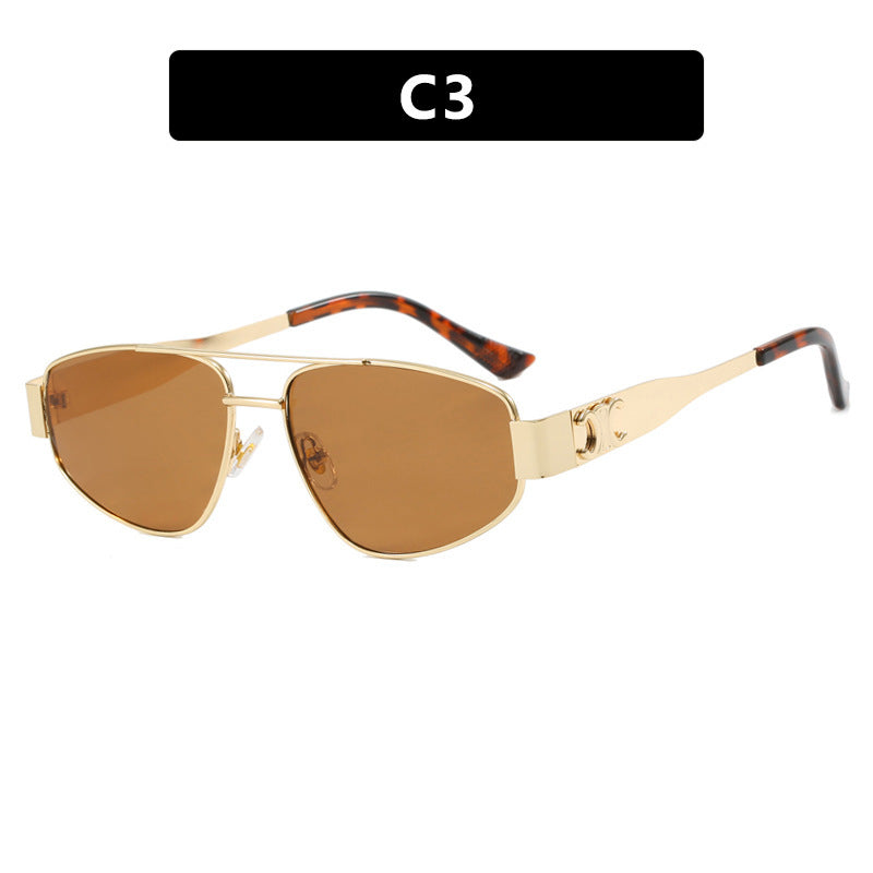 Damen Sportliche Sonnenbrille mit polarisierendem Gläser und elegantem Metallrahmen Brehn