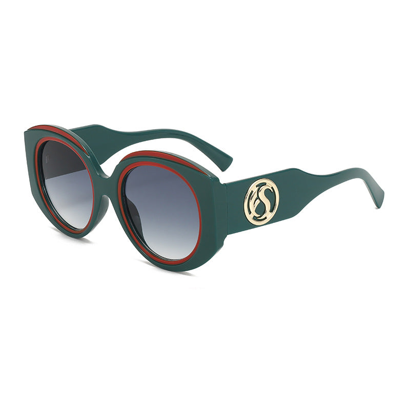 Damen moderne Sonnenbrille im auffälligen oversized Design Brehn