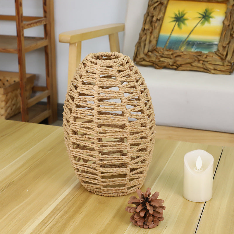 Kunstvoller Rattan Tischlampenschirm Brehn