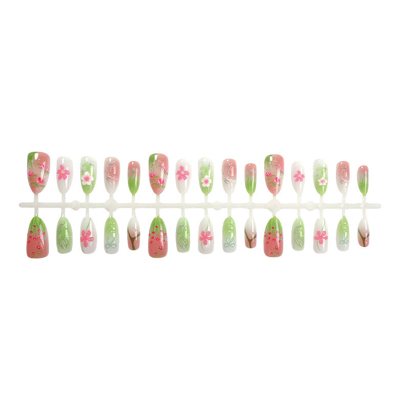 Künstlerische florale Nagelspitzen Brehn